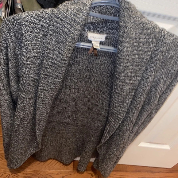 Dynamite  grey ribbed open cardigan S - Picture 4 of 12